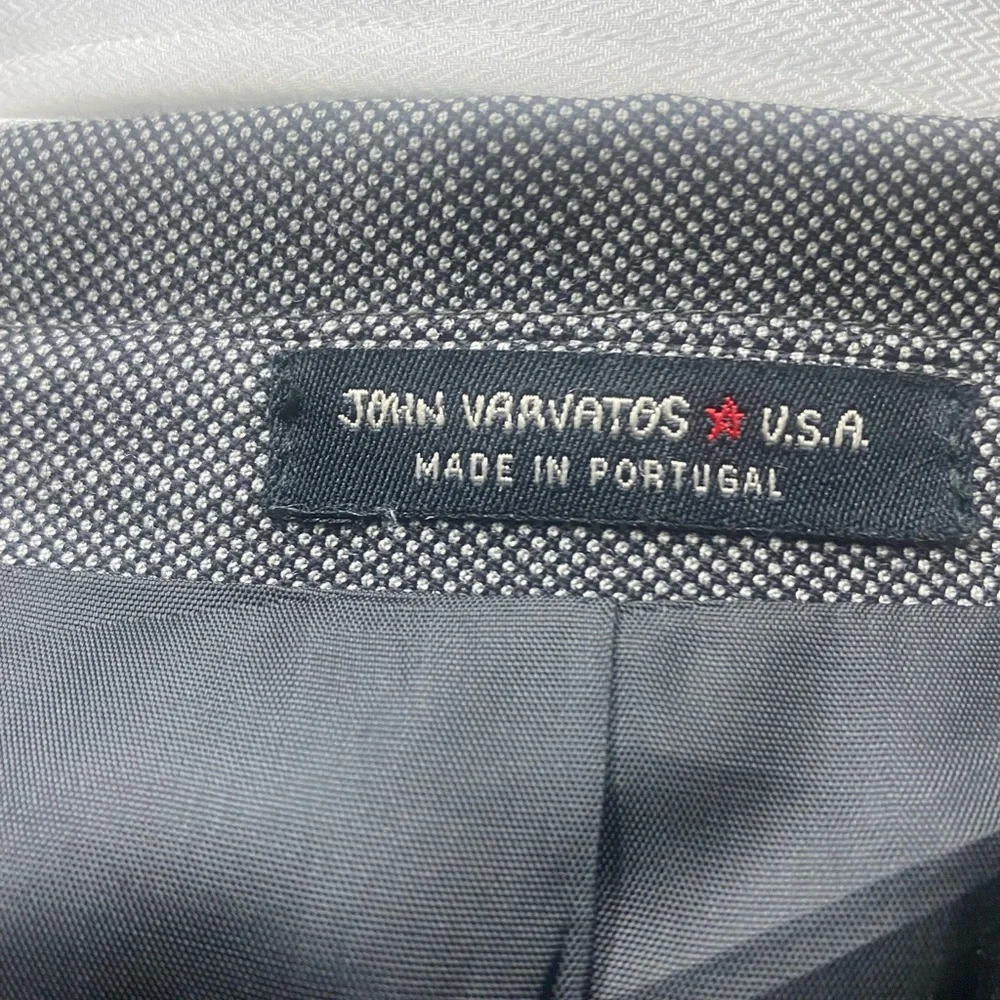John Varvatos Gray Two-Button Blazer, 38R